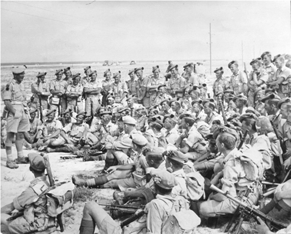5th Black Watch Briefing, Gabes, Apr 1943