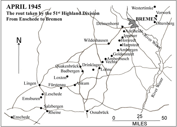 Enschede to Bremen, Apr 1945